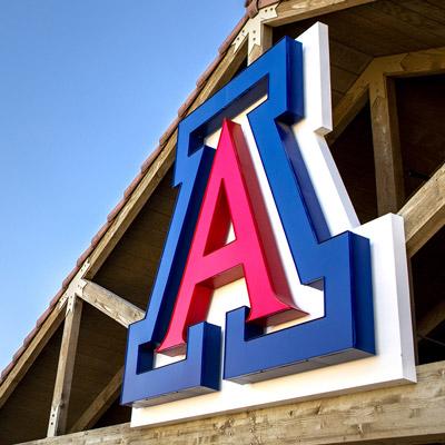 University of Arizona Logo on building